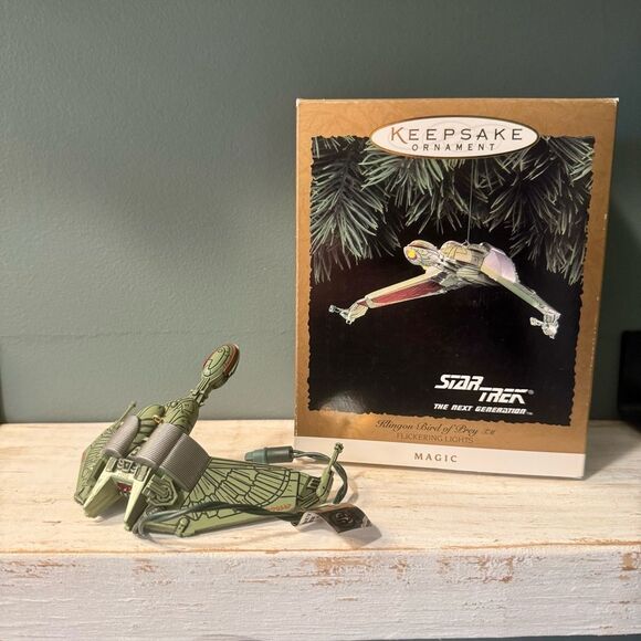 Hallmark Other - 1994 Hallmark Star Trek TNG Klingon Bird Prey Magic Christmas Keepsake Ornament